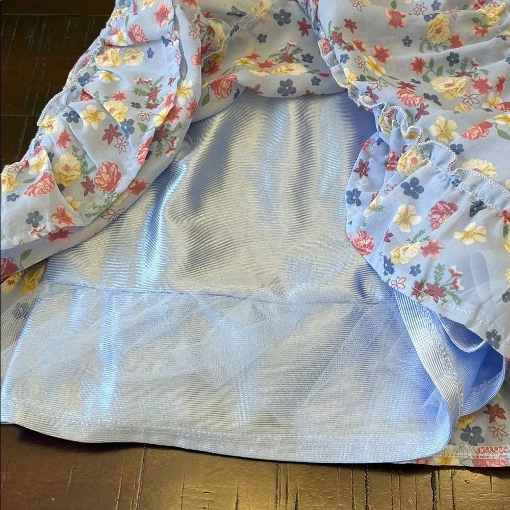 OshKosh girl size 8 Light Blue Denim Kids Overall dress and Beauties girly dress